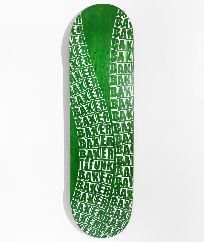 Baker Tristan Funkhouser Wavy Green 8.625" Skateboard Deck